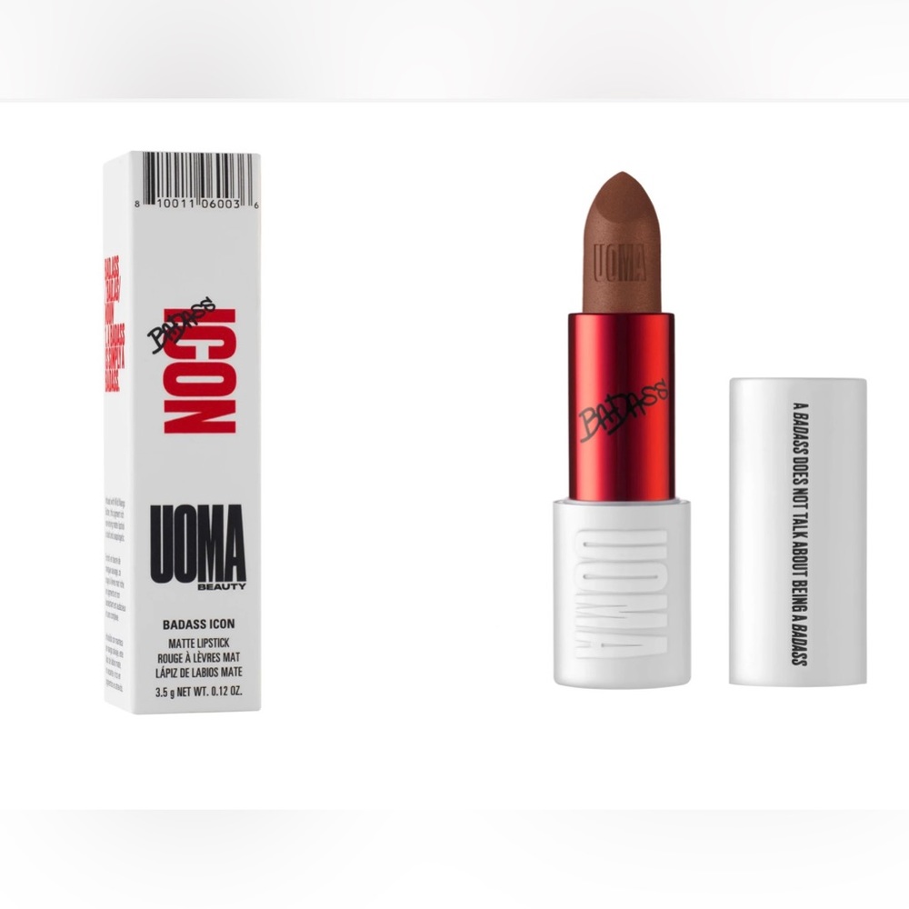 UOMA Beauty Matte Lipstick Tracy Bada** Icon Brand New Makeup Brown Shade